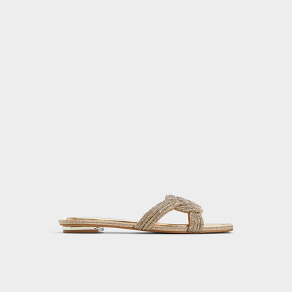 Karlina in Gold - Slide sandal - Gold