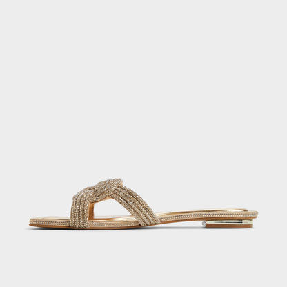 Karlina in Gold - Slide sandal - Gold