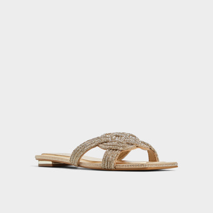Karlina in Gold - Slide sandal - Gold