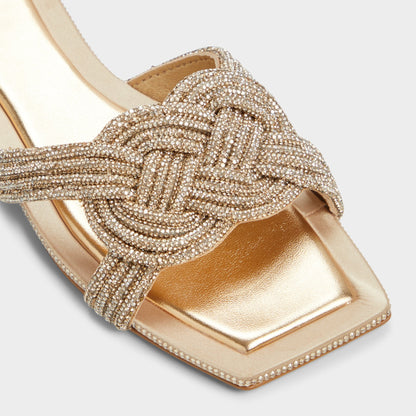 Karlina in Gold - Slide sandal - Gold