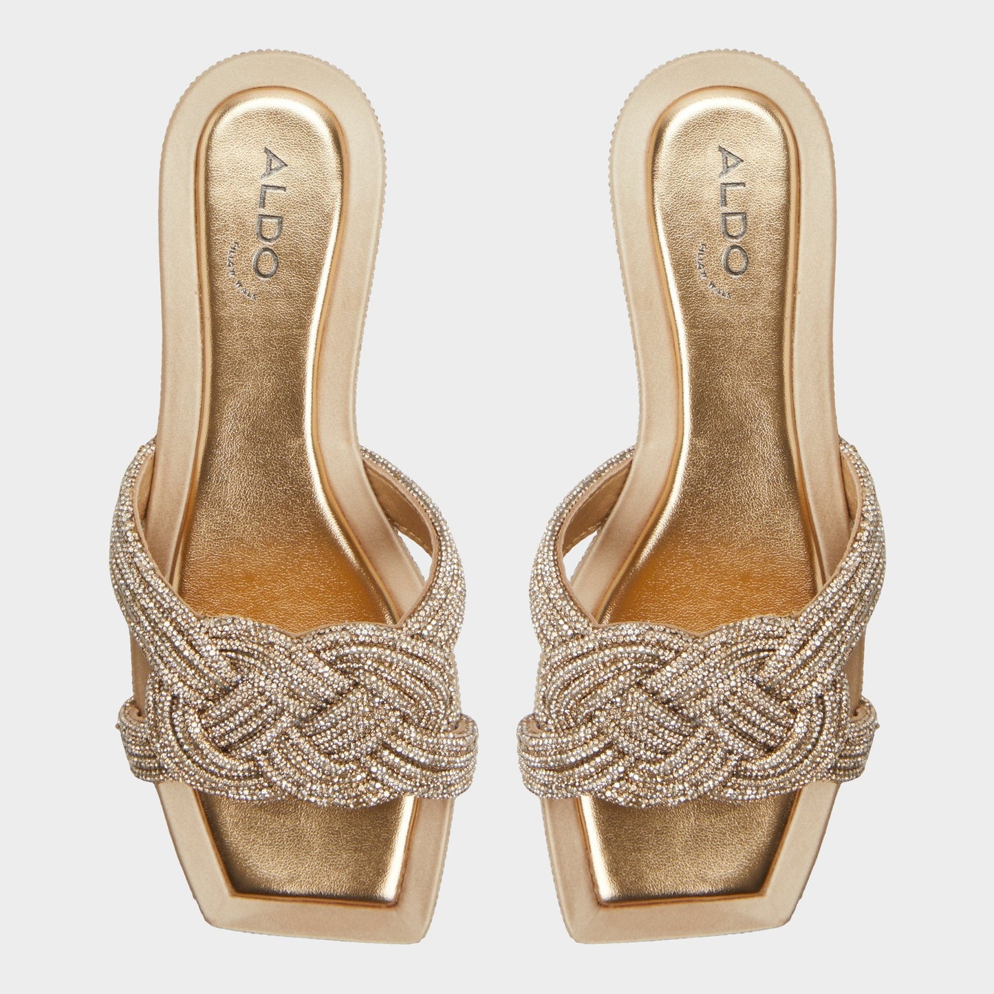 Karlina in Gold - Slide sandal - Gold