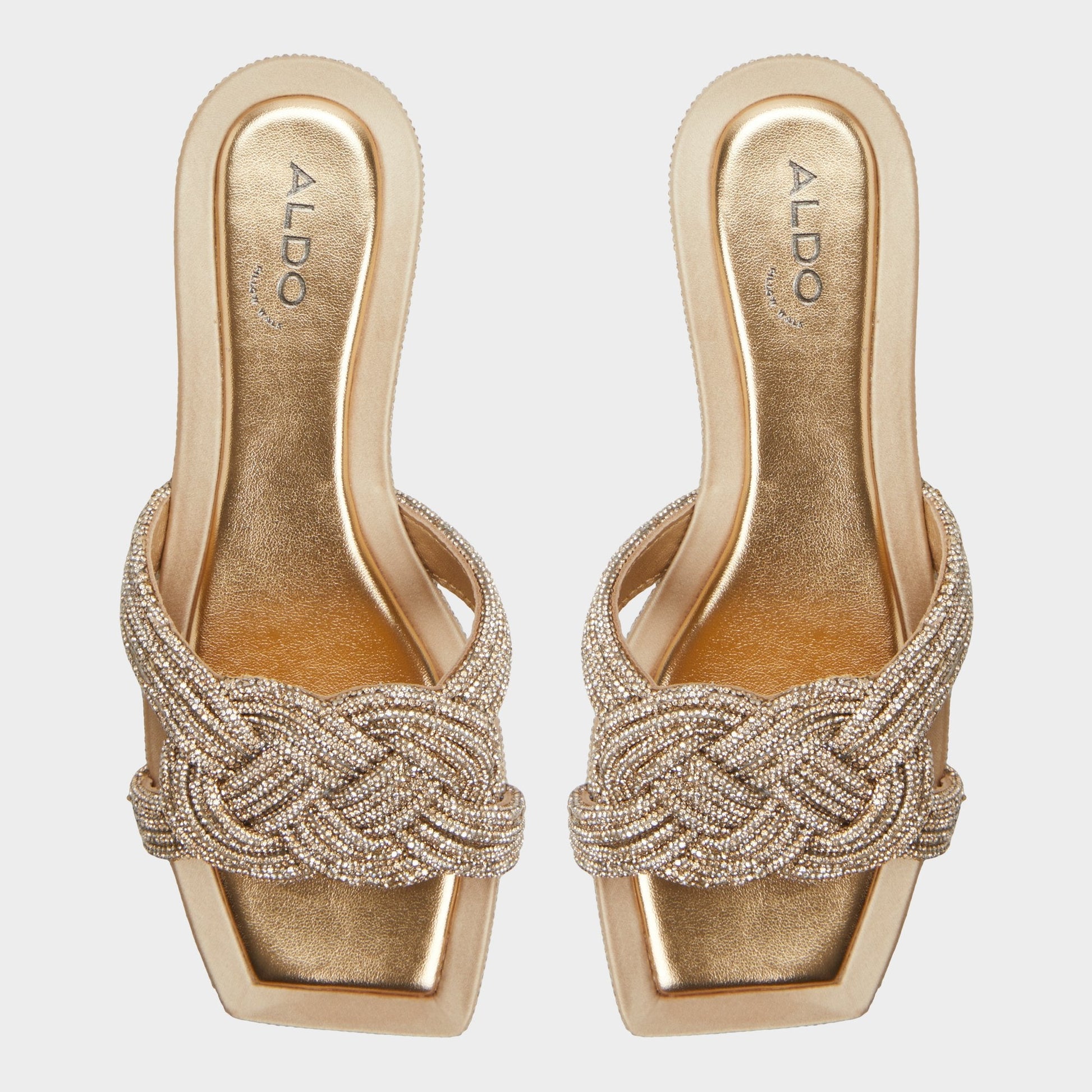 Karlina in Gold - Slide sandal - Gold