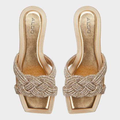 Karlina in Gold - Slide sandal - Gold