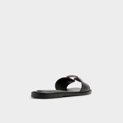 Tidella Black Women's Flats - Slide sandal - Black