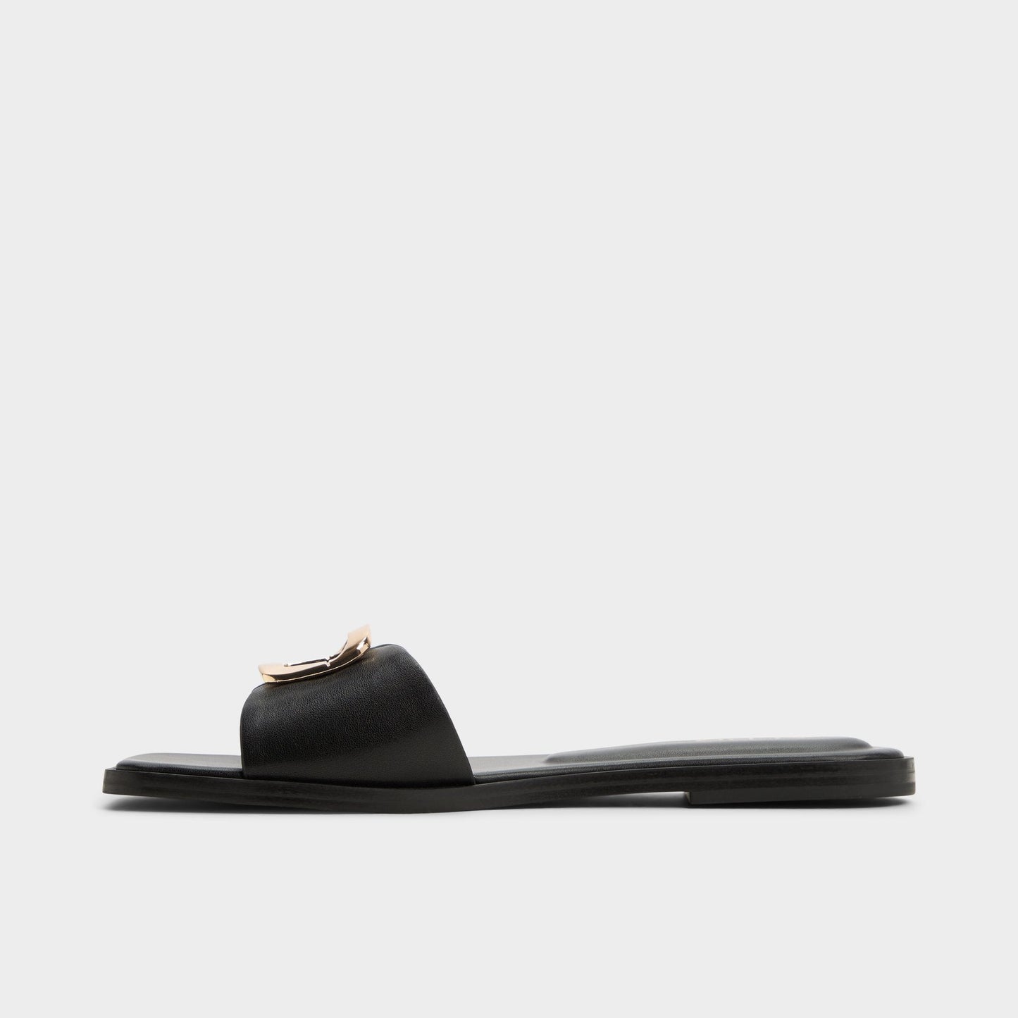 Tidella Black Women's Flats - Slide sandal - Black