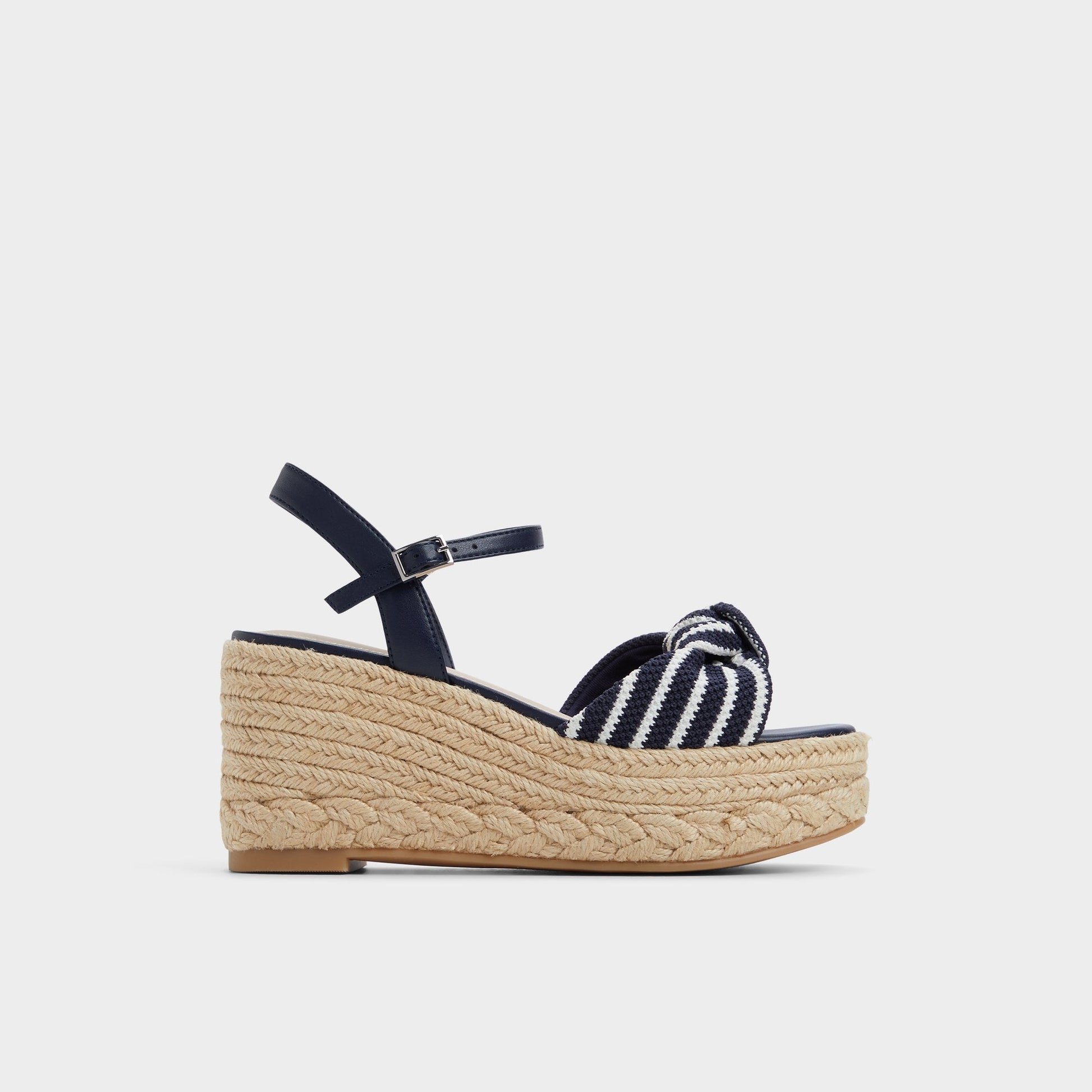 Annamarie Navy Women's Platform sandals - Wedge sandal - Navy