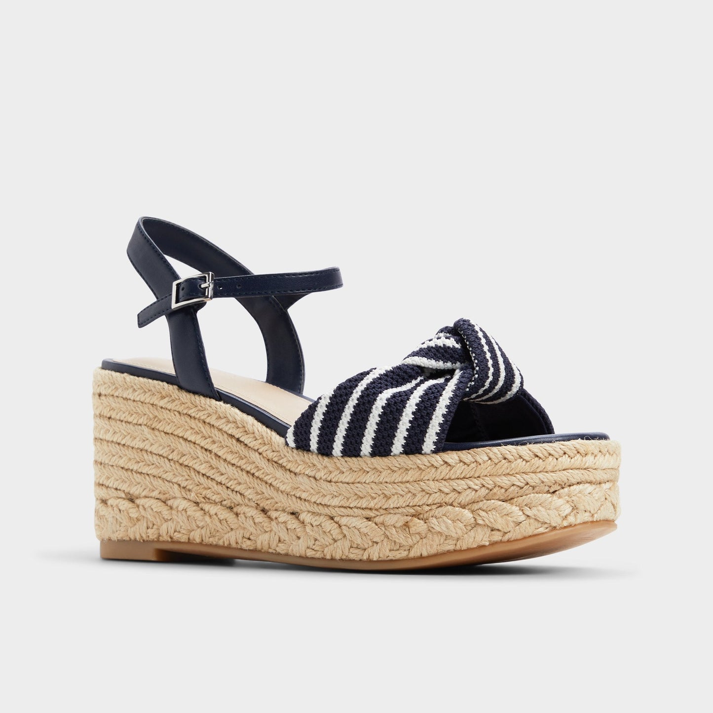 Annamarie Navy Women's Platform sandals - Wedge sandal - Navy