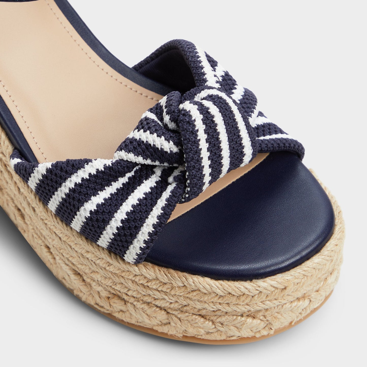 Annamarie Navy Women's Platform sandals - Wedge sandal - Navy