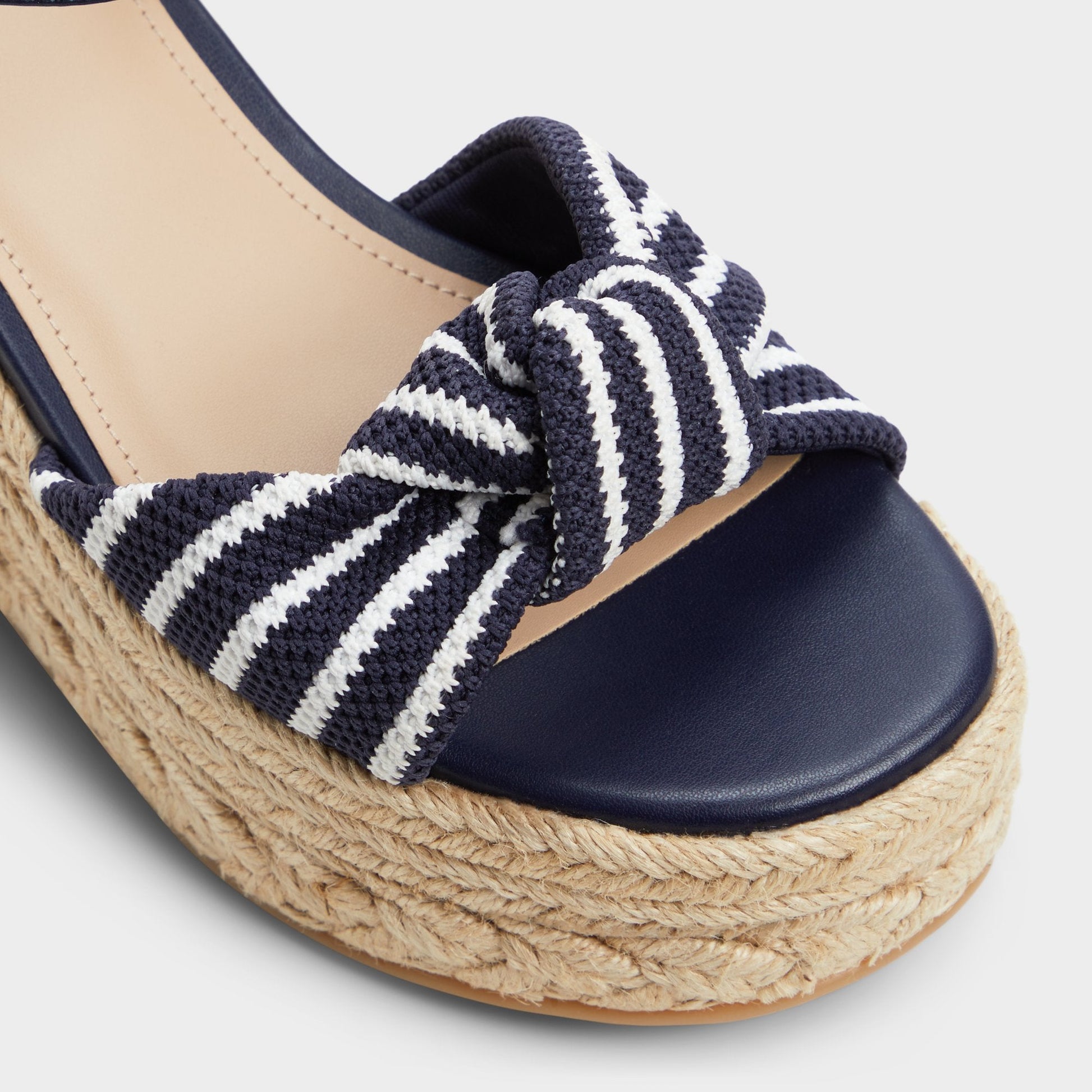 Annamarie Navy Women's Platform sandals - Wedge sandal - Navy