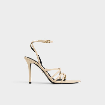 Solania Light Beige Women's Strappy sandals - Heeled sandal, Stiletto heel - Light Beige