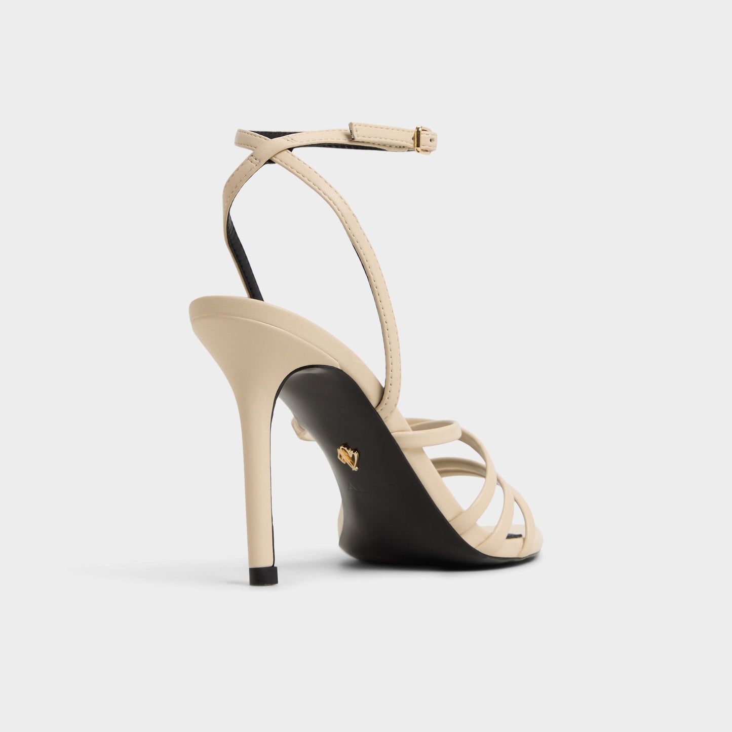 Solania Light Beige Women's Strappy sandals - Heeled sandal, Stiletto heel - Light Beige