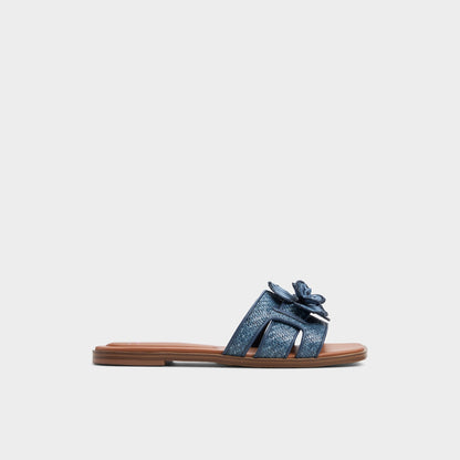 Seaflower Denim Women's Flats - Slide sandal - Denim