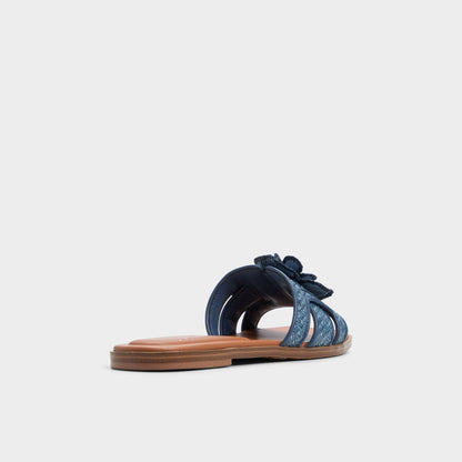 Seaflower Denim Women's Flats - Slide sandal - Denim