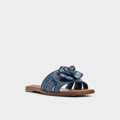 Seaflower Denim Women's Flats - Slide sandal - Denim
