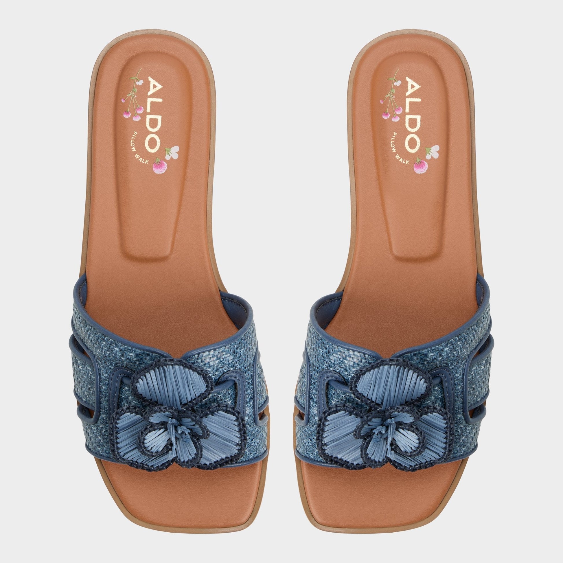 Seaflower Denim Women's Flats - Slide sandal - Denim