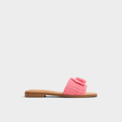 Sabbia Medium Pink Women's Flats - Slide sandal - Medium Pink
