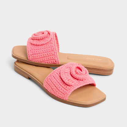 Sabbia Medium Pink Women's Flats - Slide sandal - Medium Pink