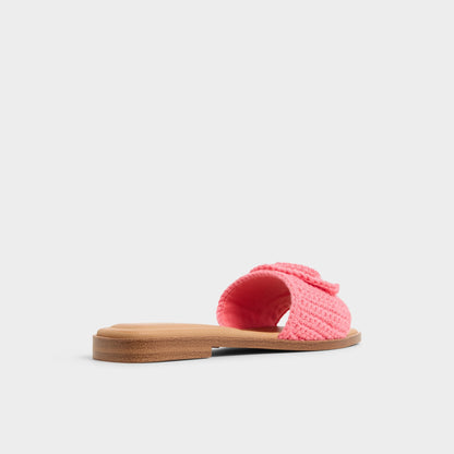 Sabbia Medium Pink Women's Flats - Slide sandal - Medium Pink