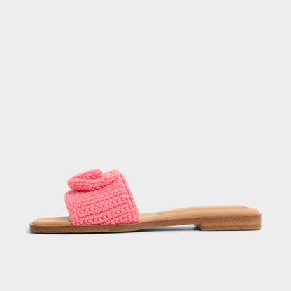 Sabbia Medium Pink Women's Flats - Slide sandal - Medium Pink