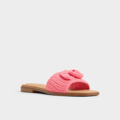Sabbia Medium Pink Women's Flats - Slide sandal - Medium Pink