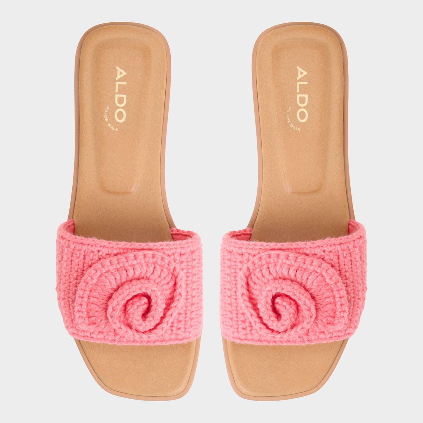 Sabbia Medium Pink Women's Flats - Slide sandal - Medium Pink