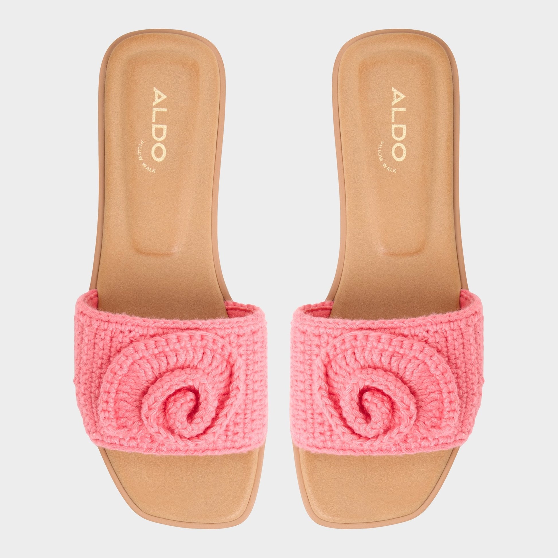 Sabbia Medium Pink Women's Flats - Slide sandal - Medium Pink