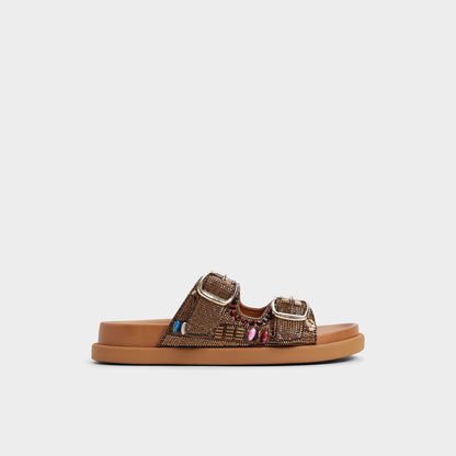 Bohochic Open Brown Women's Footbed sandals - Footbed sandal - Open Brown