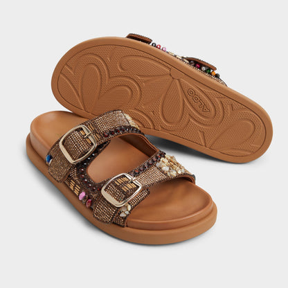 Bohochic Open Brown Women's Footbed sandals - Footbed sandal - Open Brown