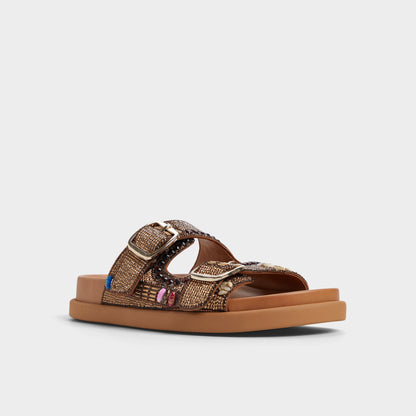 Bohochic Open Brown Women's Footbed sandals - Footbed sandal - Open Brown