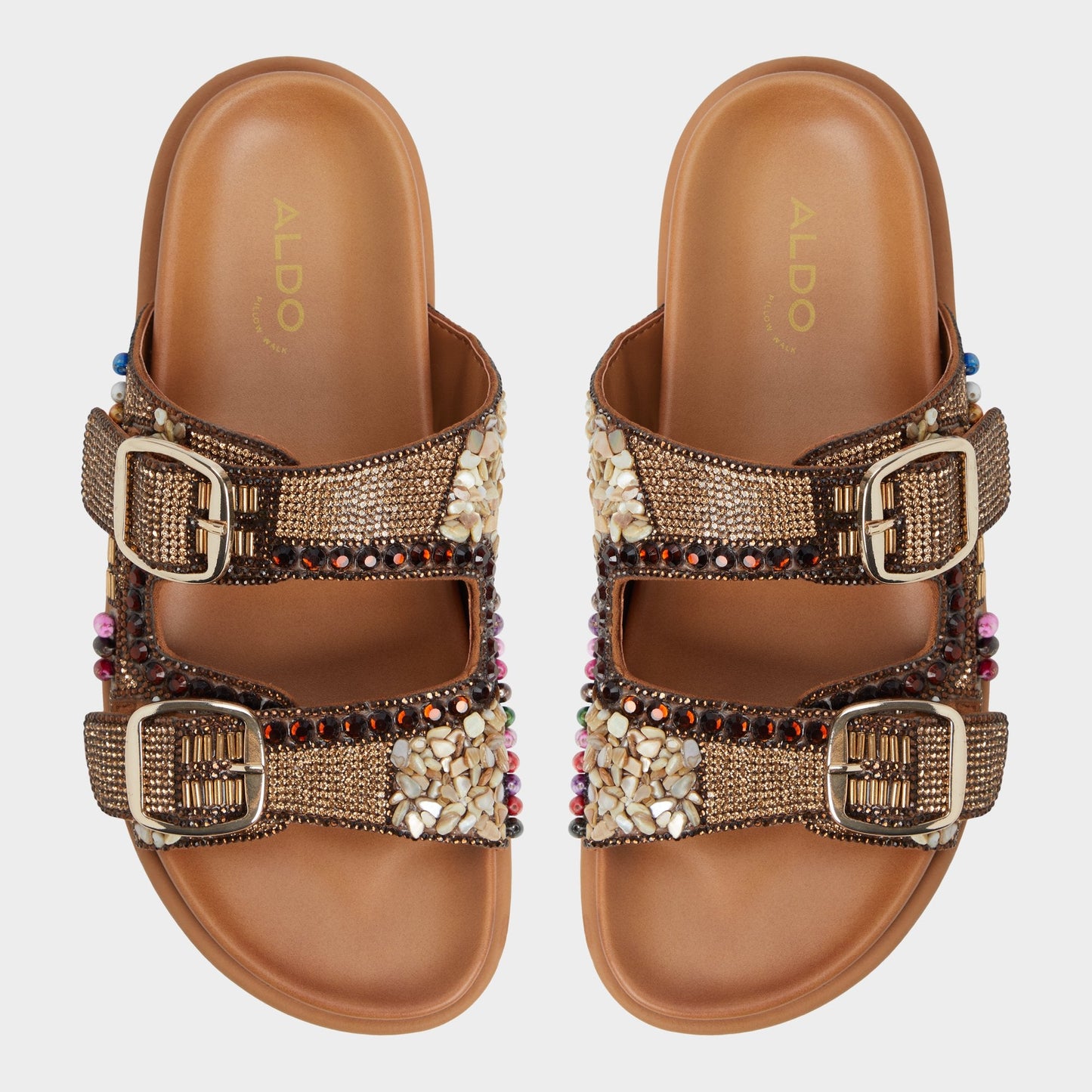 Bohochic Open Brown Women's Footbed sandals - Footbed sandal - Open Brown