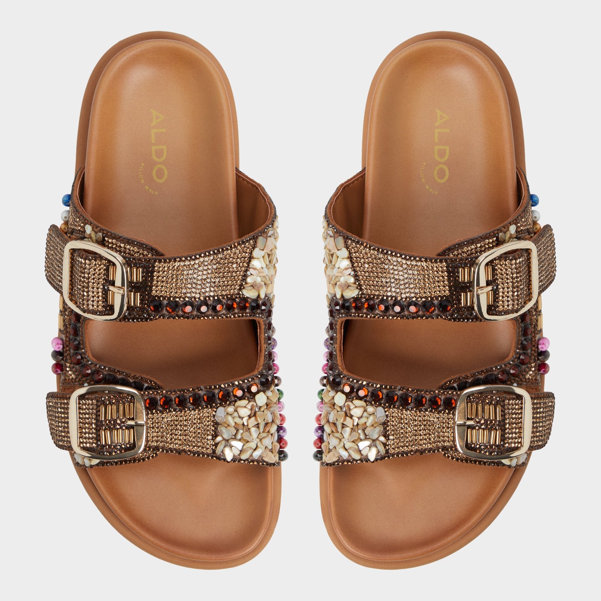 Bohochic Open Brown Women's Footbed sandals - Footbed sandal - Open Brown