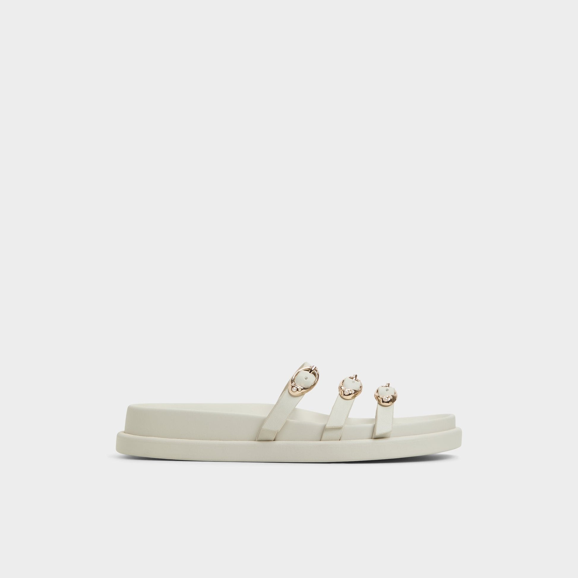 Zephyra White Women's Footbed sandals - Footbed sandal, Footbed sandal - White