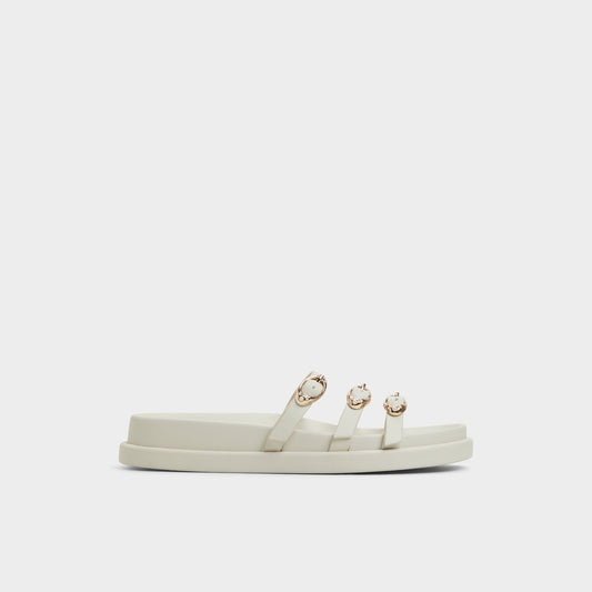 Zephyra White Women's Footbed sandals - Footbed sandal, Footbed sandal - White