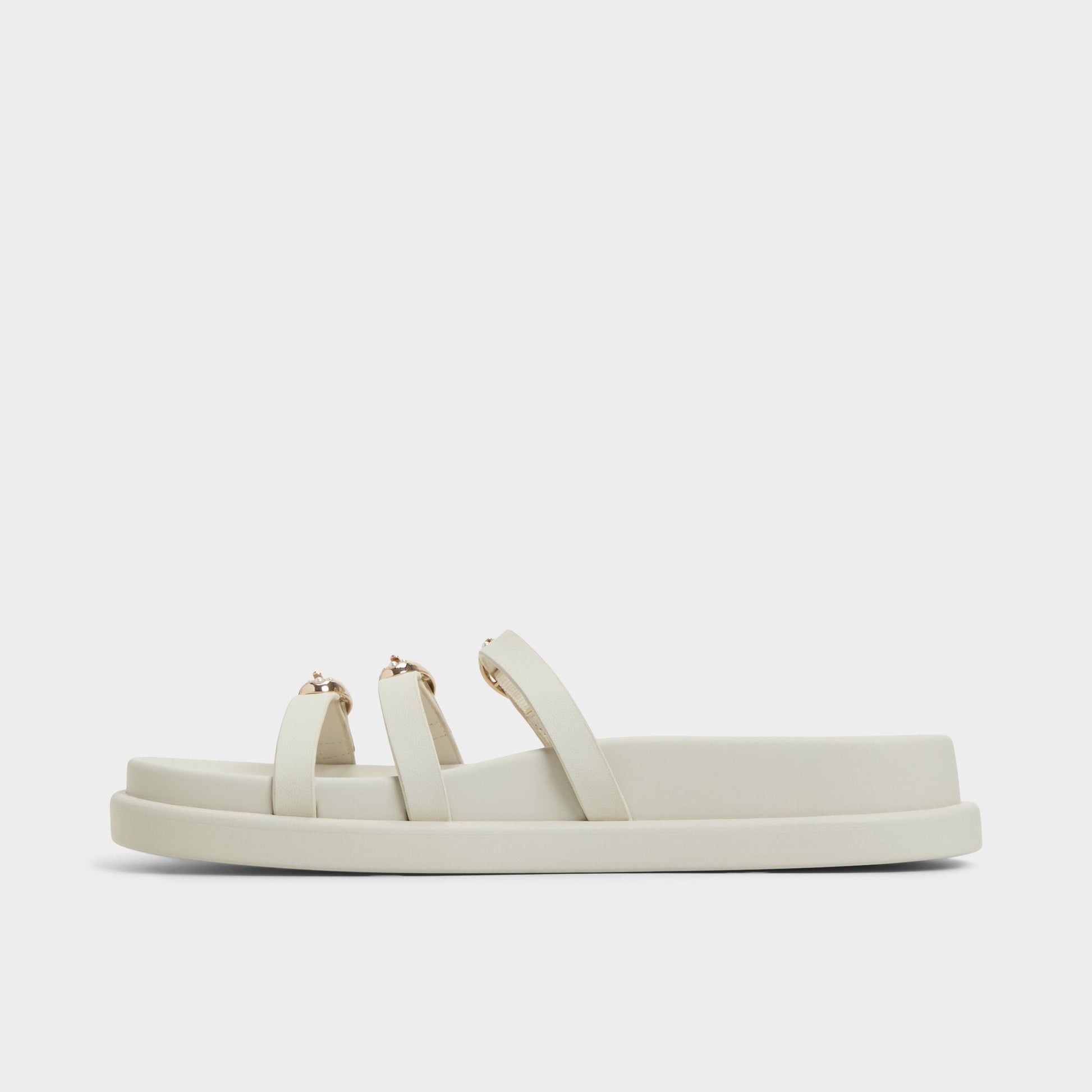 Zephyra White Women's Footbed sandals - Footbed sandal, Footbed sandal - White