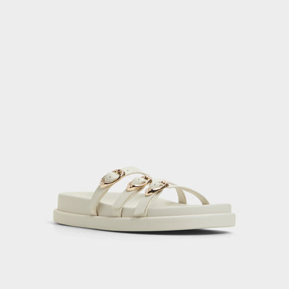 Zephyra White Women's Footbed sandals - Footbed sandal, Footbed sandal - White