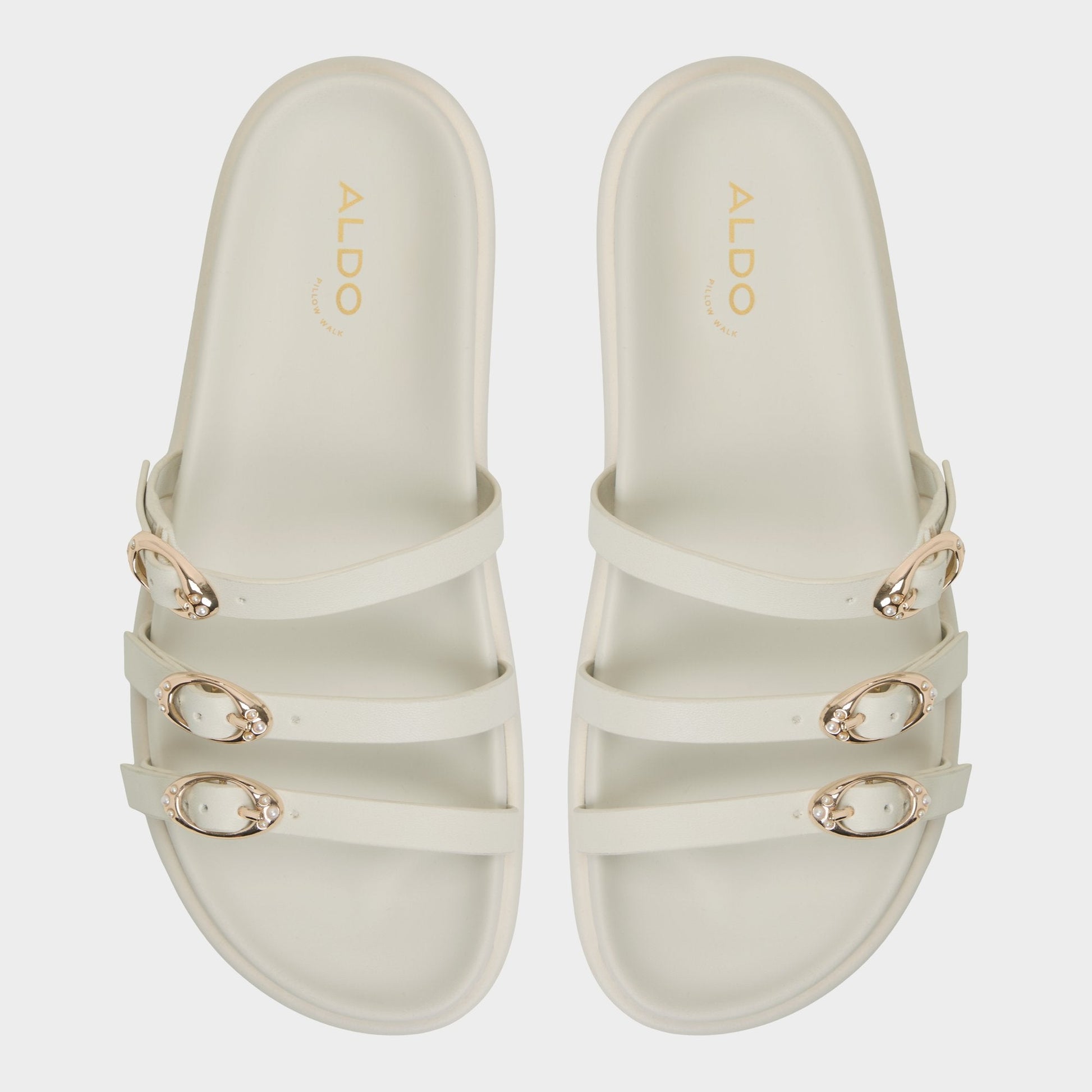 Zephyra White Women's Footbed sandals - Footbed sandal, Footbed sandal - White