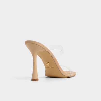 Evalina Medium Beige Women's Heeled sandals - Strappy heeled sandal, Stiletto heel - Medium Beige
