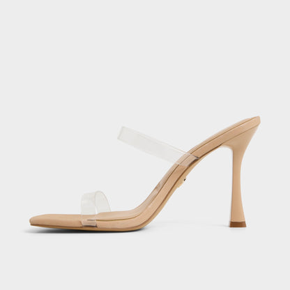Evalina Medium Beige Women's Heeled sandals - Strappy heeled sandal, Stiletto heel - Medium Beige