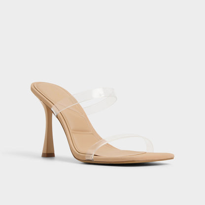 Evalina Medium Beige Women's Heeled sandals - Strappy heeled sandal, Stiletto heel - Medium Beige