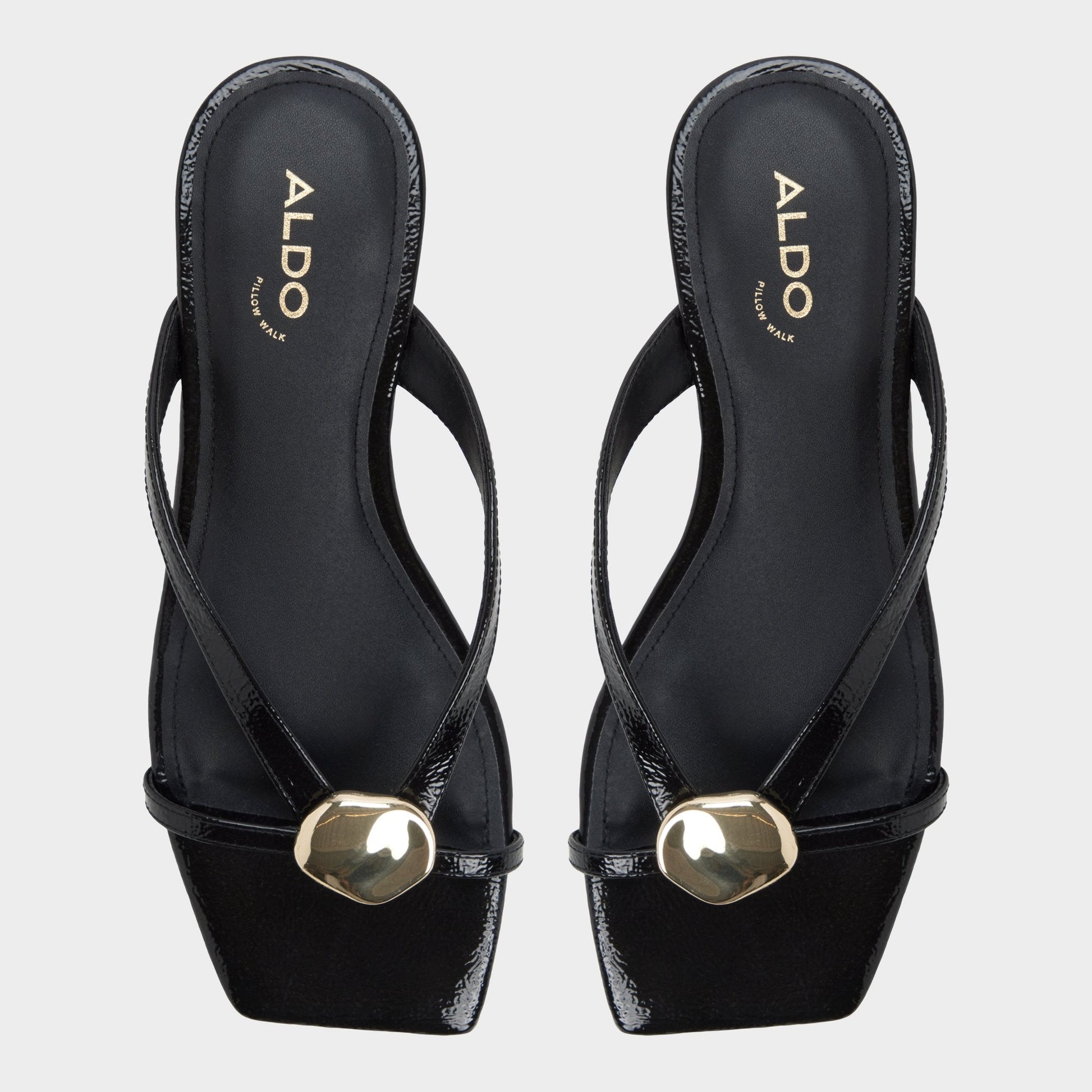 Iliria Black Women's Flats - Slide sandal - Black