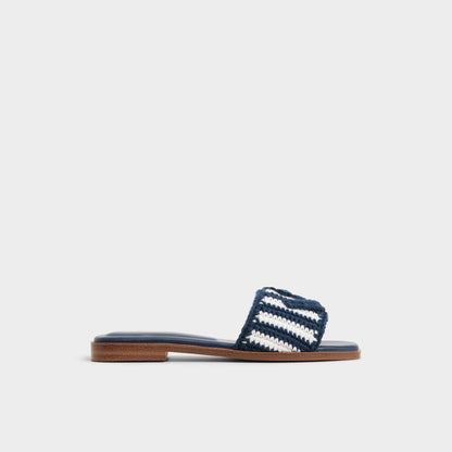 Sabbia Blue Combo Women's Flats - Slide sandal - Blue Combo