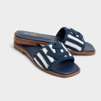 Sabbia Blue Combo Women's Flats - Slide sandal - Blue Combo
