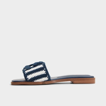 Sabbia Blue Combo Women's Flats - Slide sandal - Blue Combo