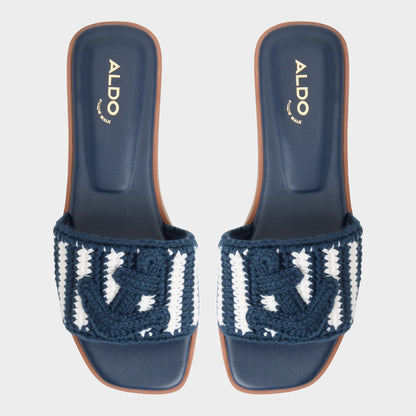 Sabbia Blue Combo Women's Flats - Slide sandal - Blue Combo