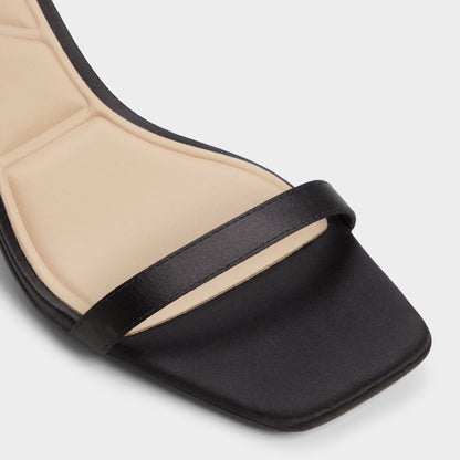 Kirri Black Women's Strappy sandals - Strappy heeled sandal - Black