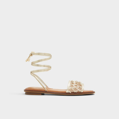Seazen Gold Women's Flats - Flat sandal - Gold