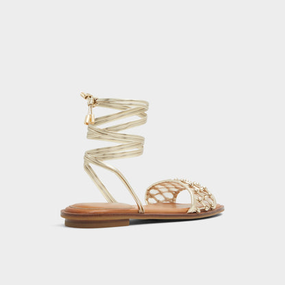 Seazen Gold Women's Flats - Flat sandal - Gold