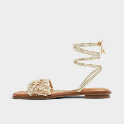 Seazen Gold Women's Flats - Flat sandal - Gold