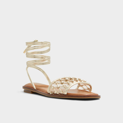 Seazen Gold Women's Flats - Flat sandal - Gold