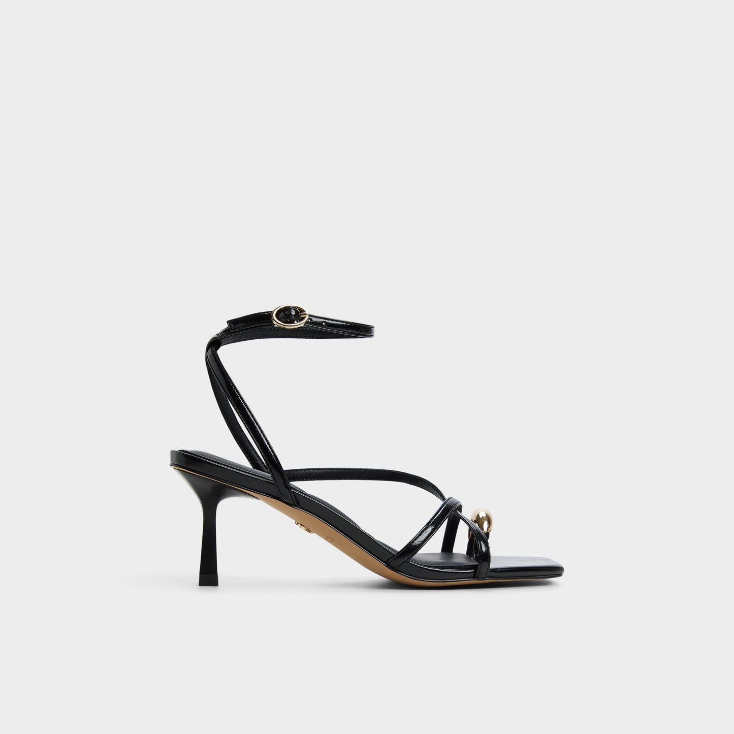 Elodiah Black Women's Travel essentials - Strappy heeled sandal, Stiletto heel - Black